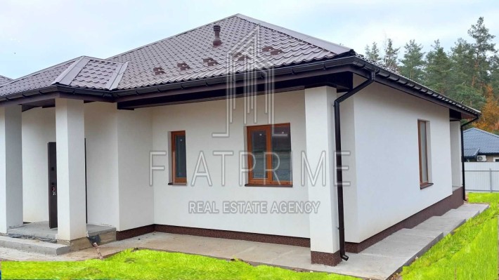 НОВИЙ ЯКІСНИЙ БУДИНОК БІЛЯ ЛІСУ. Одноповерховий. 110кв.м. с.Путрівка - фото 1