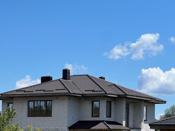 Сучасний будинок під Києвом біля соснового лісу | 261 м² | 12 соток Счастливое