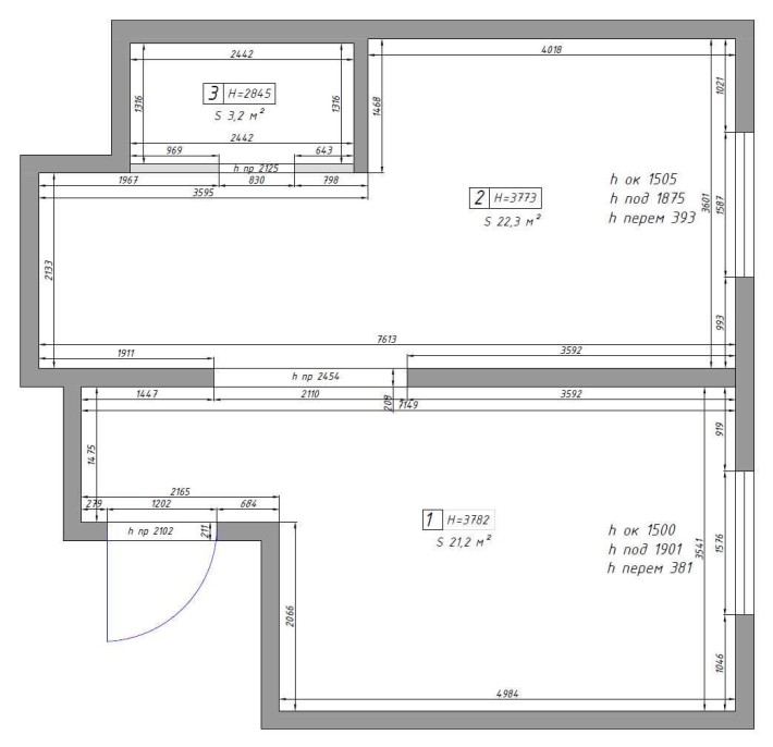 Сдаю 2-х комнатное полу подвальное помещение без ремонта. 150 у.о. - фото 1