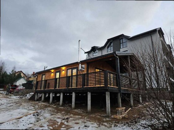 ДВІ ТЕРАСИ Теплий каркасний будинок 54м2 модульний дім | Все включено Самбор