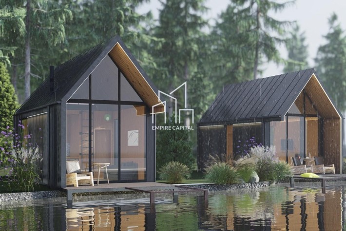 Без комісії Інвест-будинок “Атланта” 32 м² | Камін, 4 спальні місця - фото 1