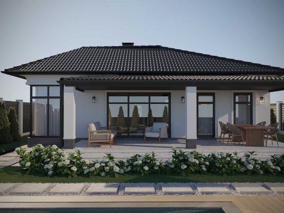 Старт Продаж! Одноэтажный дом 130 м² Червоный хутор. Рассрочка.