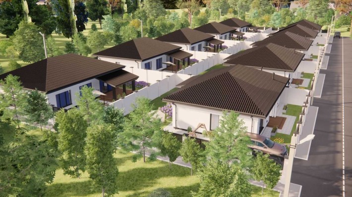 1-этажный современный дом в Жилом Массиве Дайберг! Рассрочка! 1L55 - фото 1