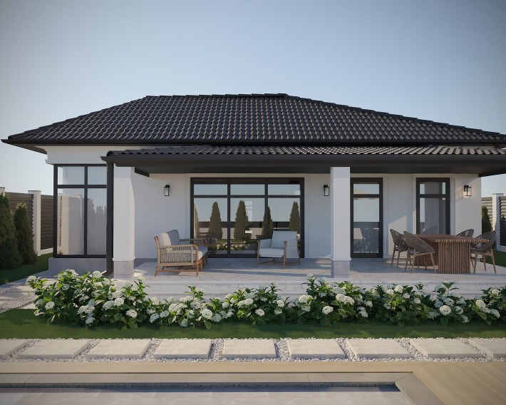 Дом Червоный Хутор, рассрочка, без комиссии, строительство под ключ - фото 1