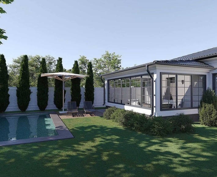 Дом в Червоном Хуторе. Участок 6 соток! Рассрочка! Без комиссии! 1K13 - фото 1