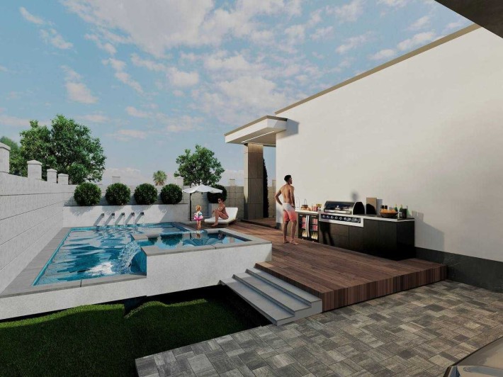 Дом в стиле Хай-Тек в Дайберге. Участок 5,5 соток. 1K13 - фото 1