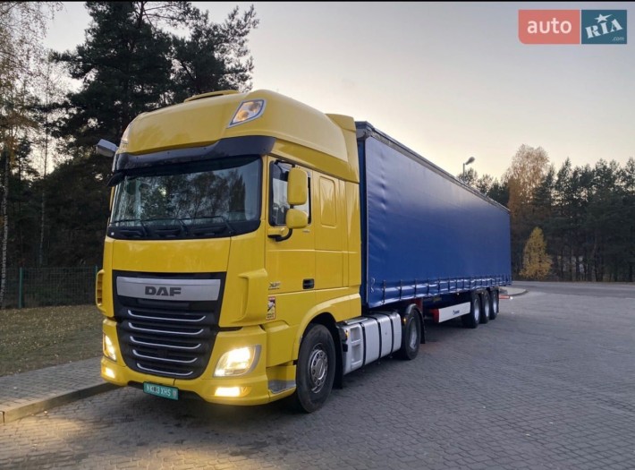 Тягачь фура длинномер DAF XF - фото 1