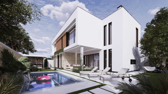 Дом в Совиньоне, под отделку, проект в подарок - фото 1