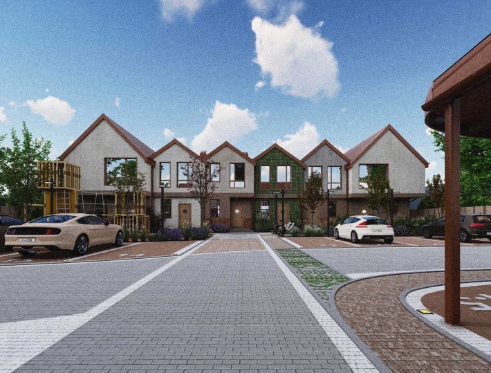 Таунхаус 76 м2, 2 поверхи, 2 кімнати. Поруч ліс та озеро - фото 1