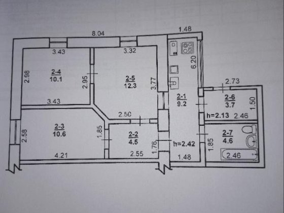 Частина будинку, Херсонське Шосе.4 кімнати,