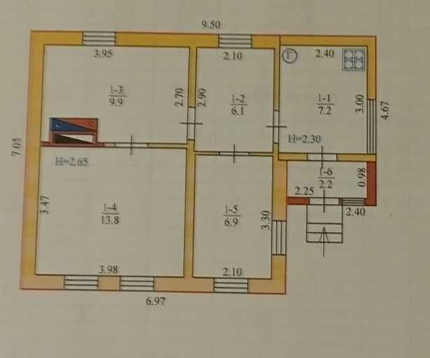 В продаже дом Х.Гора ул. Баварская, р-н бора, 46м2, 4,5 сотки - фото 1