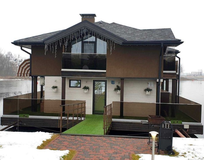 Ексклюзивний будинок на воді у котеджному містечку «ЗОЛОЧЕ» с.Вишеньки - фото 1