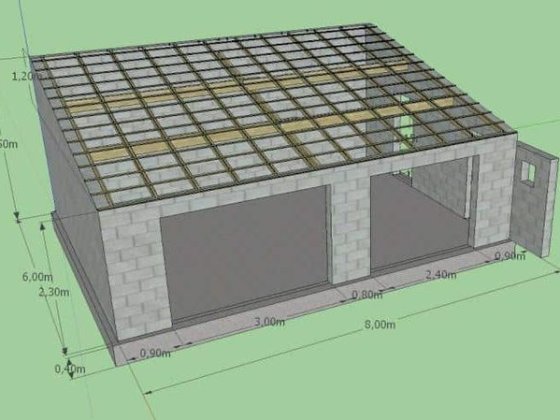 Ділянка під 2 гаража