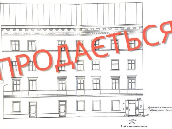 Продаж фасадного приміщення в центрі Львова, 50 м.кв. , 159 000$ Львів