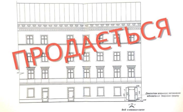 Продаж фасадного приміщення в центрі Львова, 50 м.кв. , 159 000$ - фото 1