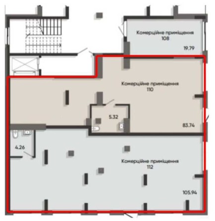 Комерційне приміщення 190 м2 в новобудові. Інвест пропозиція! - фото 1