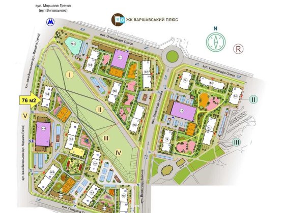76м2, Фасад, ЖК Варшавський 3, вул. Івана Виговського, будинок 10.5