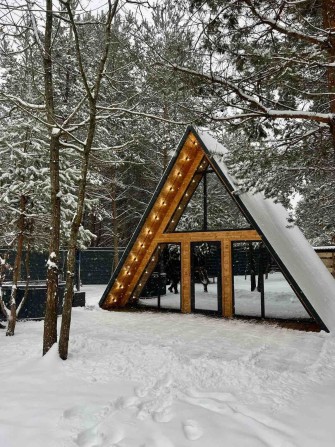 Відпочинок у будинку посеред лісу. Чан-джакузі на дровах - фото 1