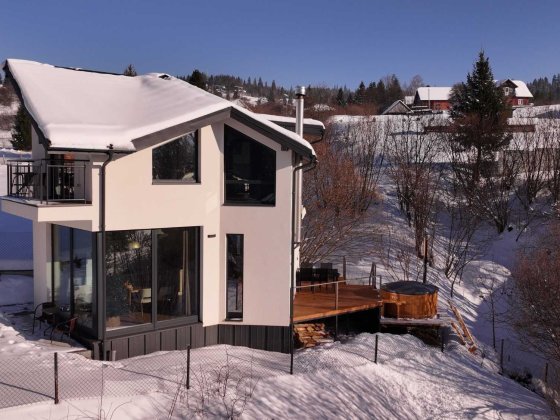 Славсько • Котедж з чаном/джакузі • 2 спальні • до 5 осіб• панорама Славское