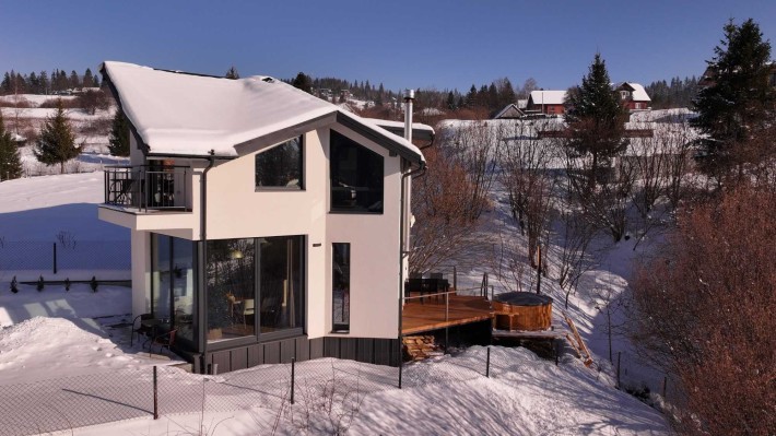 Славсько • Котедж з чаном/джакузі • 2 спальні • до 5 осіб• панорама - фото 1