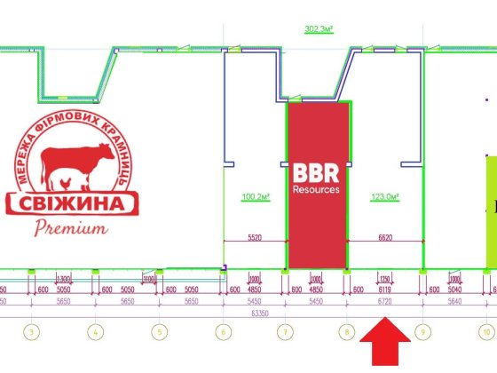 Оренда приміщення 123 кв.м. вул Кондратюка 4, м.Дніпро