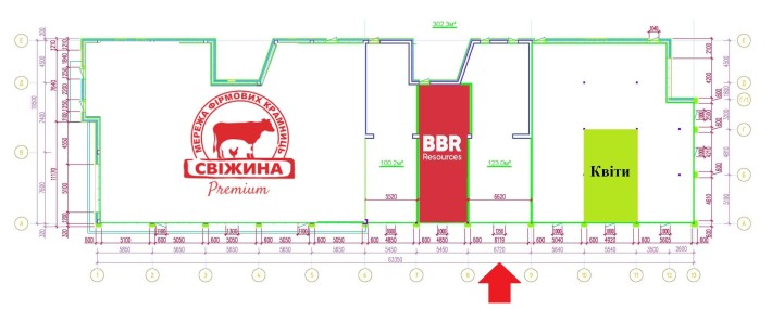 Оренда приміщення 123 кв.м. вул Кондратюка 4, м.Дніпро - фото 1