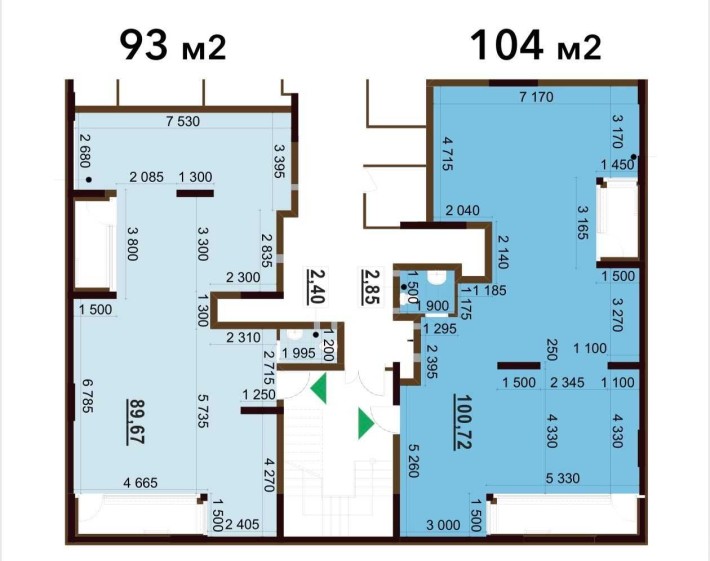 Оренда комерційних приміщень | 93м та 104м | ЖК Варшавський+ | Власник - фото 1