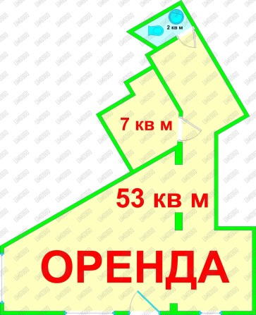 65 м2 ‼️Фасад торгове приміщення Open Plan 40 м2 Метро Міська Оболонь - фото 1