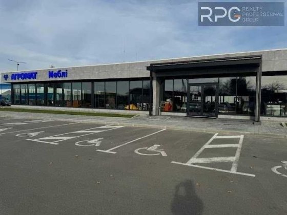 Фасад торгове приміщення 1350м² Академмістечко Булаховського  БЕЗ%