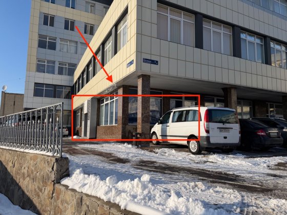 Оренда офісного приміщення 214 м2 в центральній частині міста  . ФАСАД