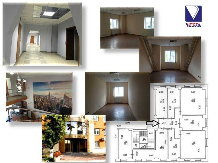 Оренда офісу 239м2 від власника, БЦ Веста, В.Хвойки 21. М.Почайна - фото 1