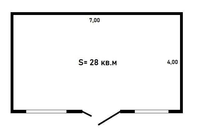 ТОП Оренда 28 кв.м, Новоархангельськ, вул. Центральна - фото 1