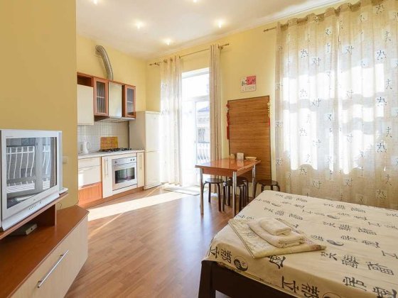 Подобова оренда світлих 1к апартаментів, поруч м. Оболонь Киев