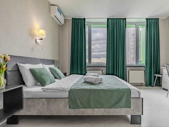 Подобово 1к апартаментів "Green Line", м. Оболонь 1хв Киев