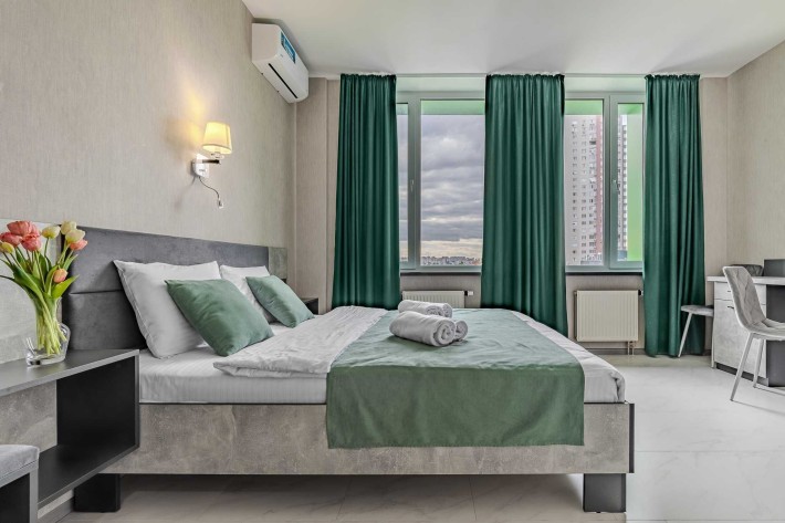 Подобово 1к апартаментів "Green Line", м. Оболонь 1хв - фото 1