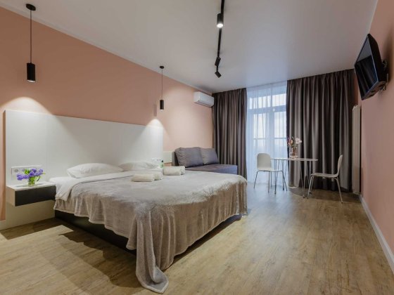 Подобово оренда сучасних 1к апартаментів, м. Вокзальна Київ