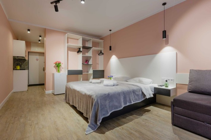 Аренда квартиры-студии в новом доме возле м. Вокзальная. - фото 1