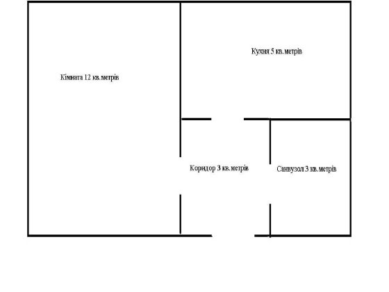 Здається 1-но кімнатна квартира