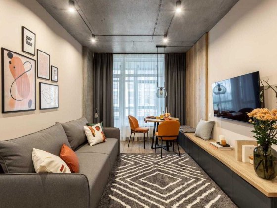 • Оренда квартири! ЄВРОДВУШКА 47м2 в ЖК Варшавський Мікрорайон Київ