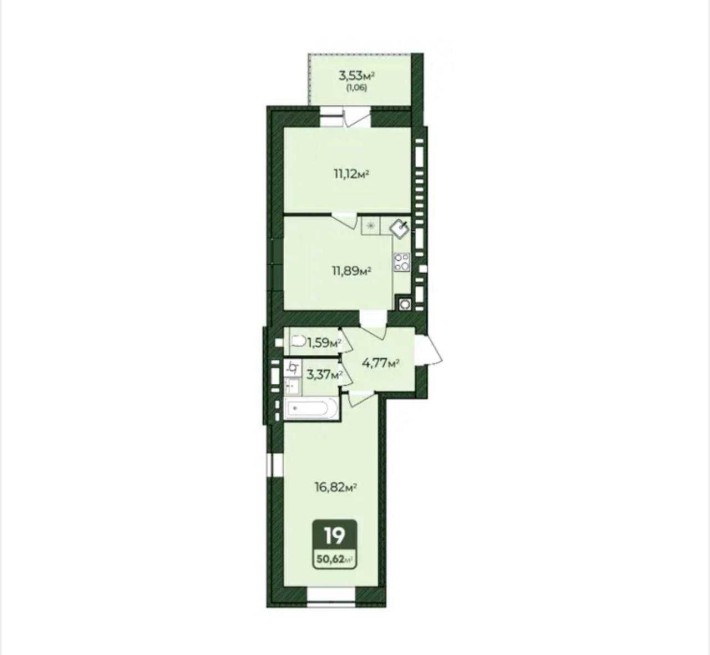 Продаж 2-х кімнатної квартири в новобудові. Львівське шосе - фото 1