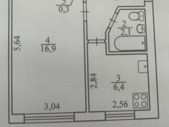 Продам 1 кімнату квартиру