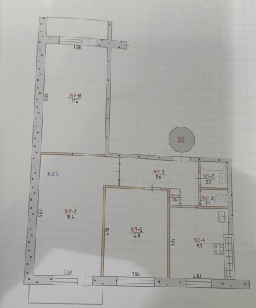 Своя 1/2 часть 3-к квартиры - фото 1