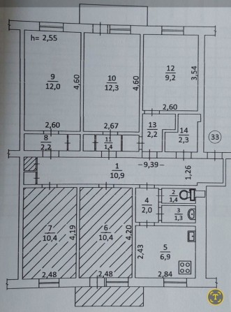 Продам 2 кімнати в комунальній квартирі 29тис.$ метро Дорогожичи - фото 1