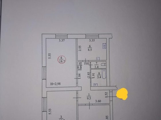 1 кімн.,просп.Гер.Харкова 196/2