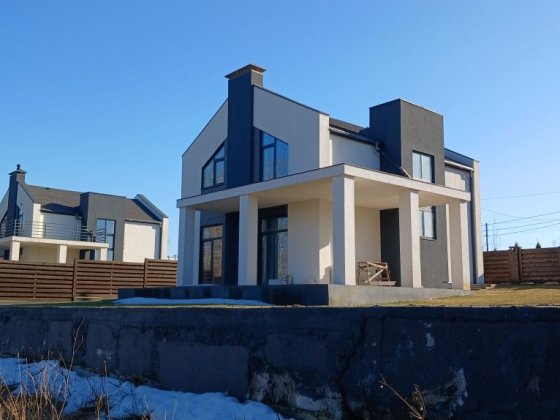 Озера, Велика ділянка, Сучасний Дім. Тераси з краєвидами