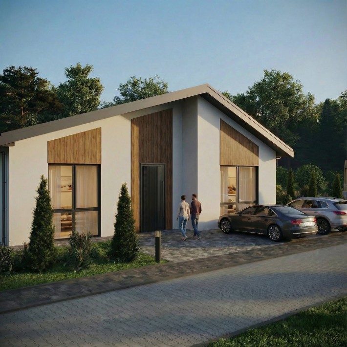 Будинок в сучасному районі міста , з земельною ділянкою - фото 1