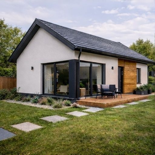 Дім 70м², дах, вікна, стіни, коробка, фасад, теплоізоляція, світло - фото 1