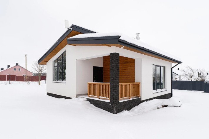 Дім 49м², фасад, стіни, 2 кімнати, вікна, дах, теплоізоляція - фото 1