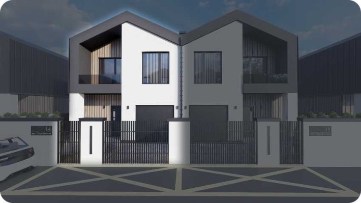 Будинок дуплекс 132 м² 2 сот гараж (газ) балкон всі міськ комунікації - фото 1
