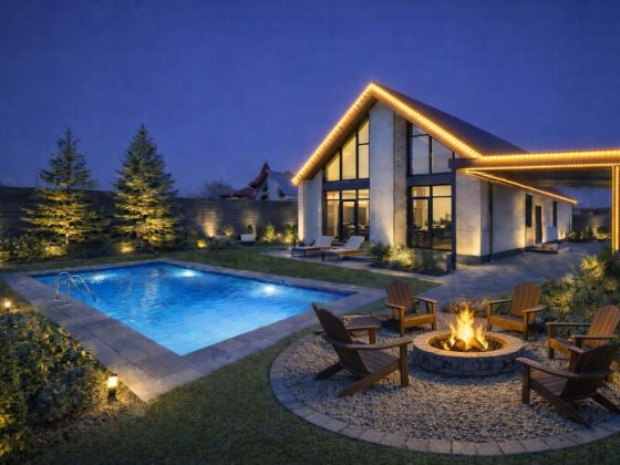 Новий сучасний будинок з другим світлом та великою кухнею-вітальнею!